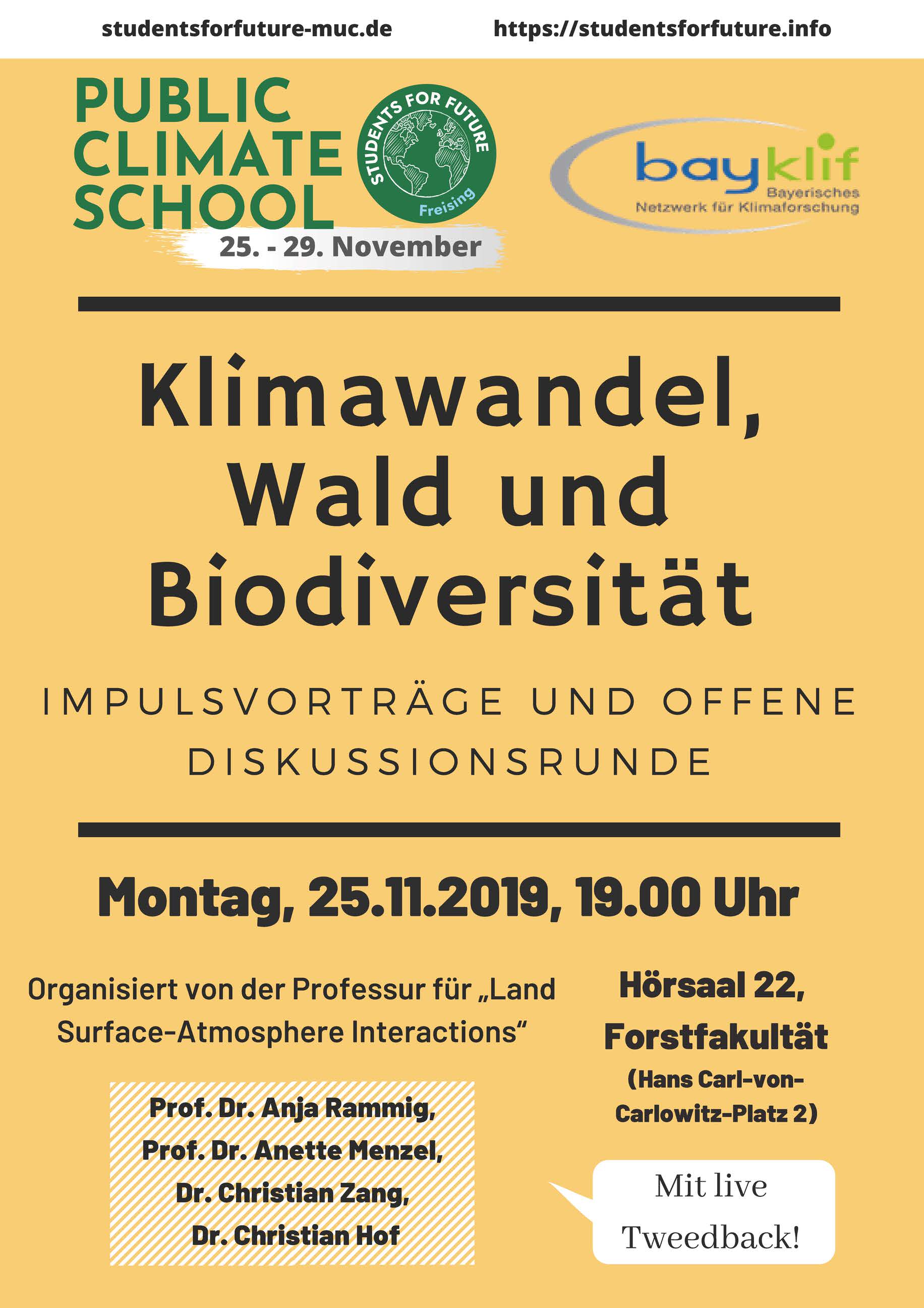 Mehr über den Artikel erfahren Public Climate School Event